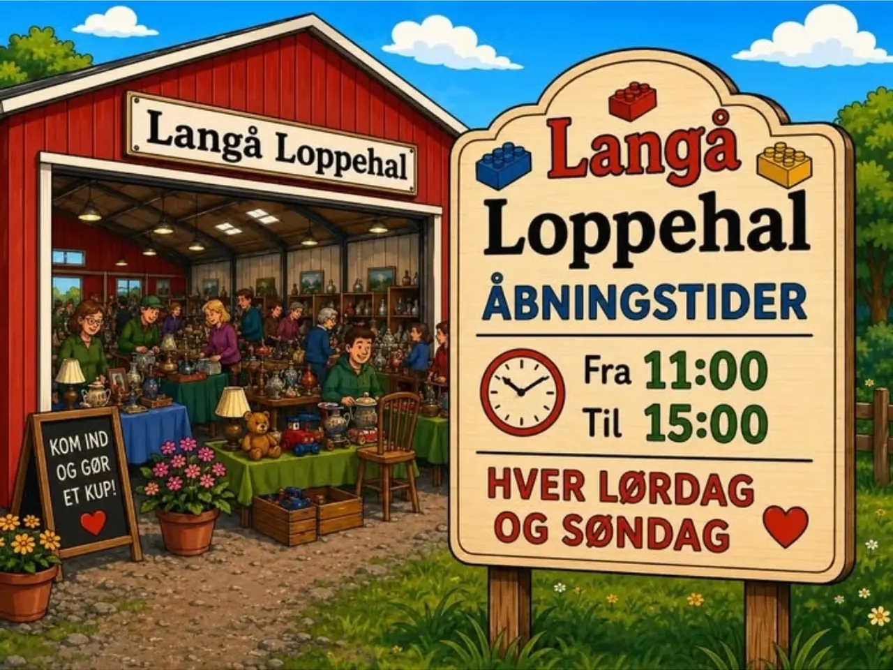 Billede 1 - Langå Loppehal