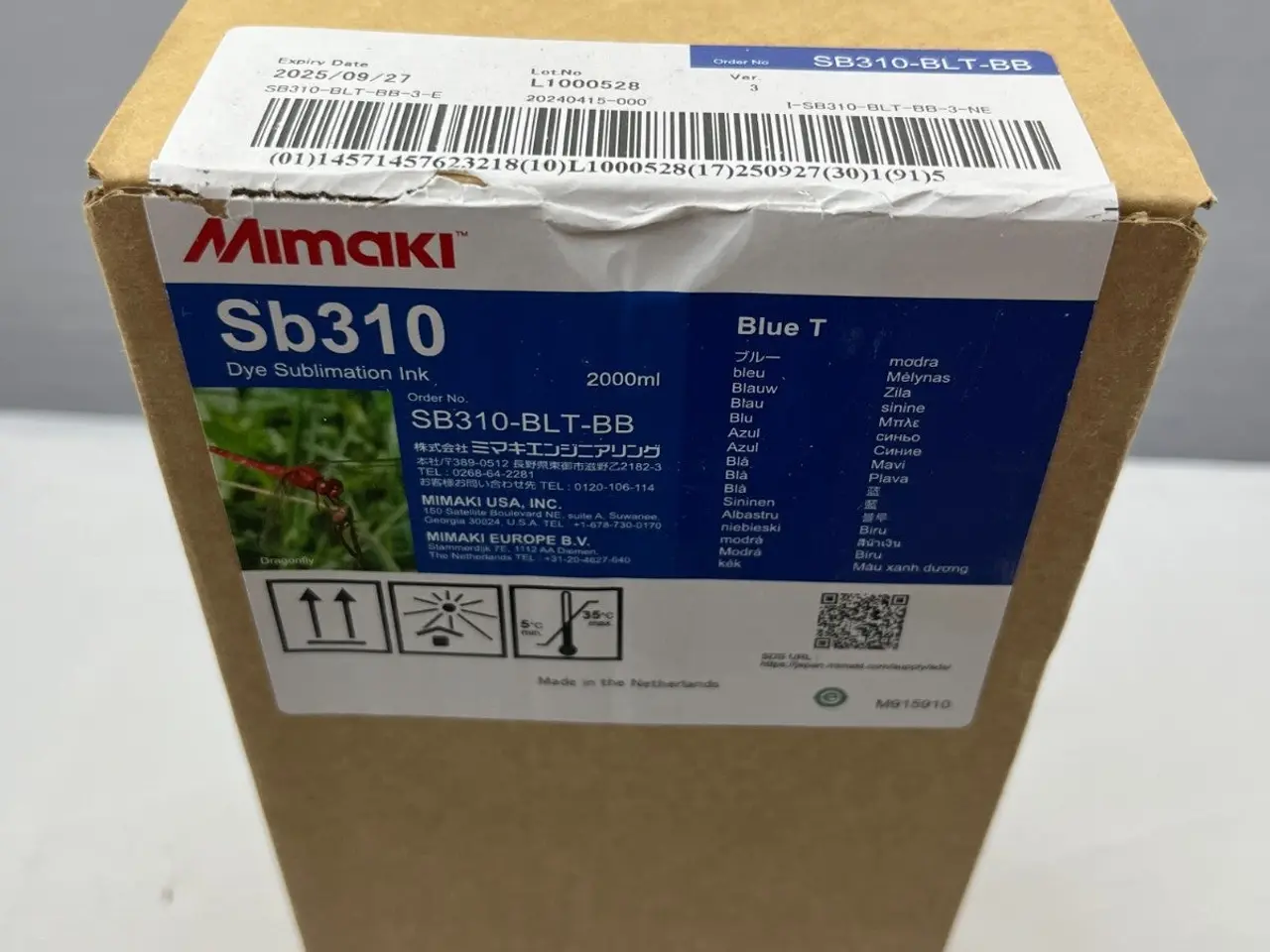 Billede 8 - Mimaki Sb300-BL-BB Blue Dye Sublimation Ink 2000ml