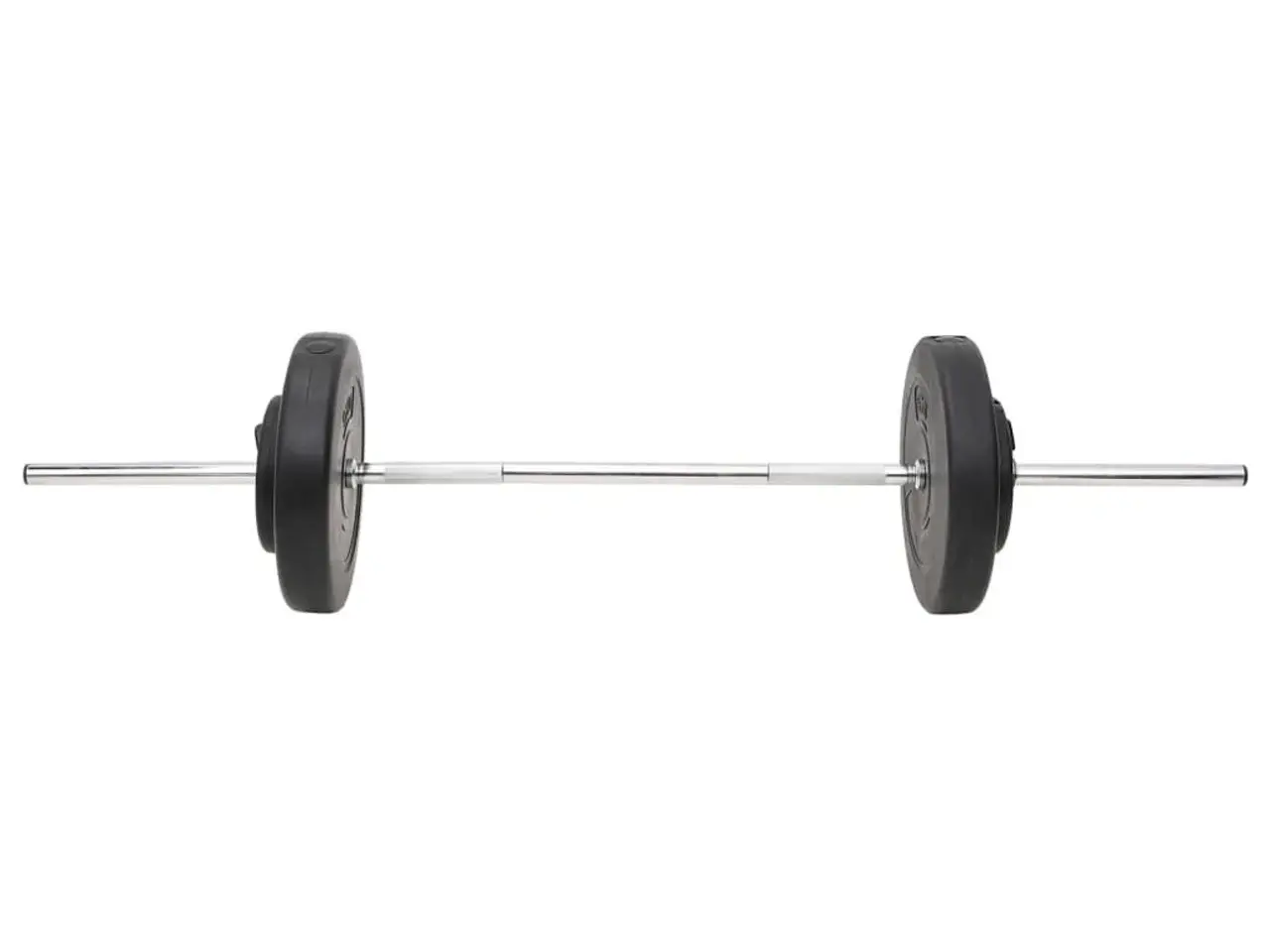 Billede 4 - Vægtstang og håndvægte med skiver - 60 kg sæt, sort