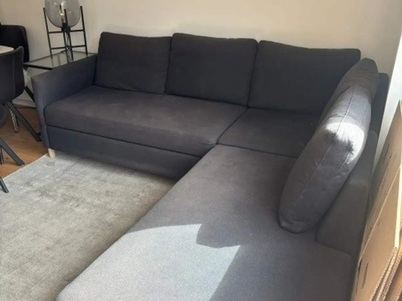 Billede 3 - Sovesofa med chaiselong & opbevaring