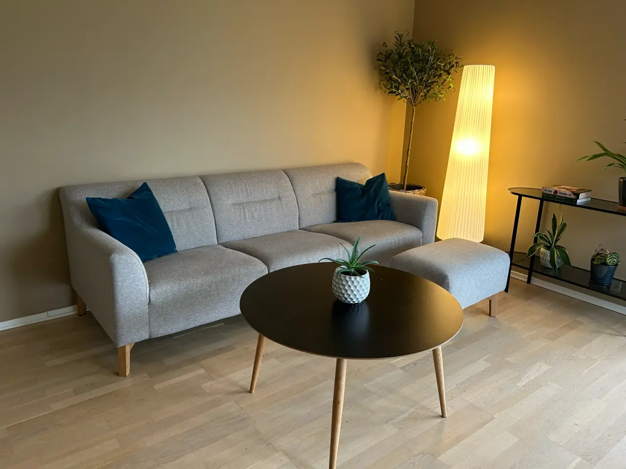 Billede 1 - 3-pers sofa med puff