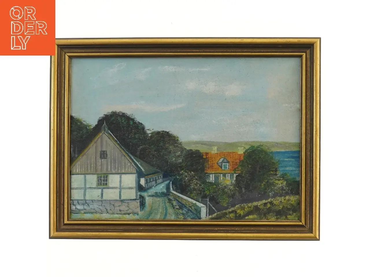 Billede 1 - Maleri med ramme (str. 51,5x38,5 cm)