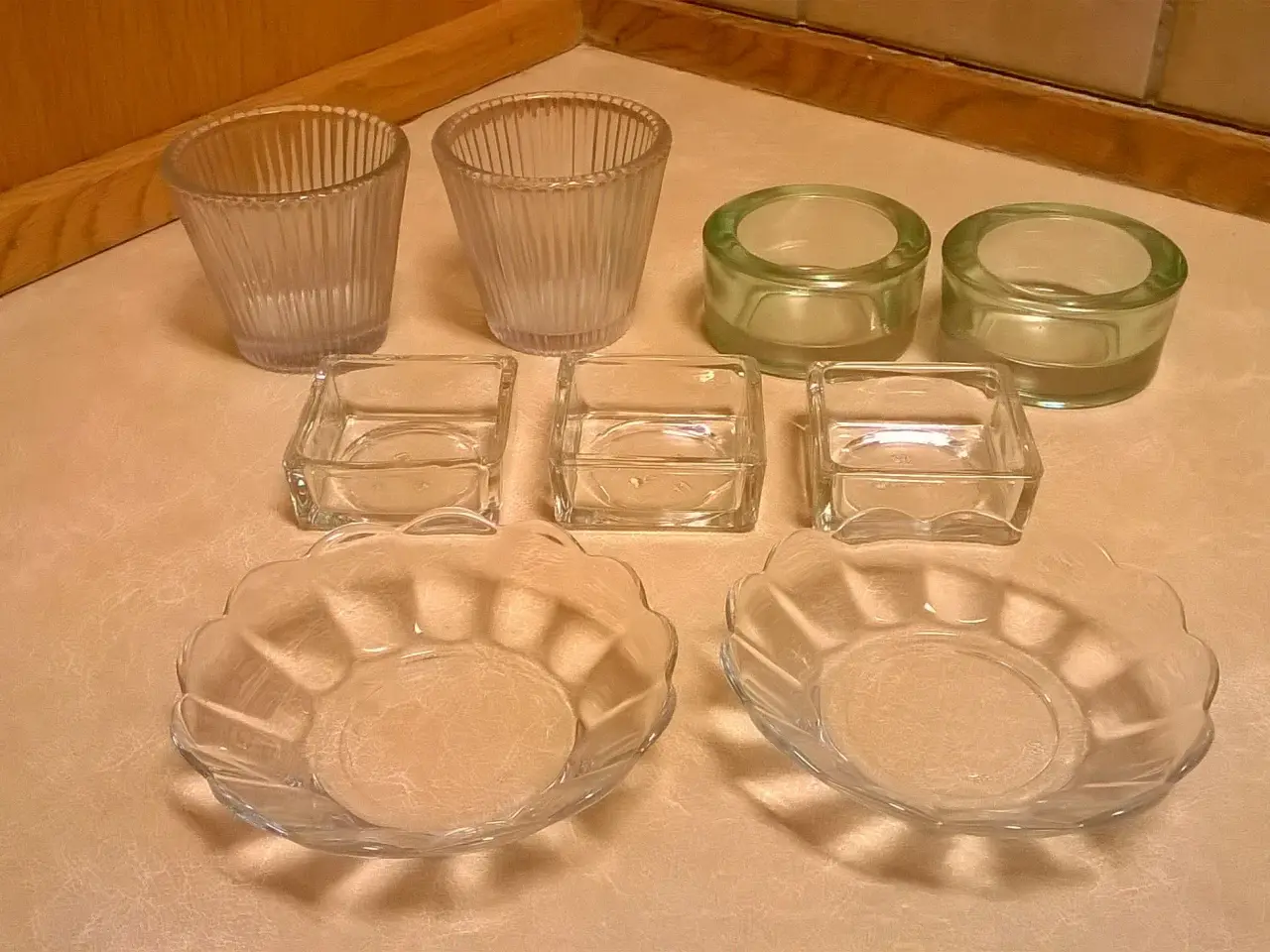 Billede 1 - Fyrfadsstager i glas
