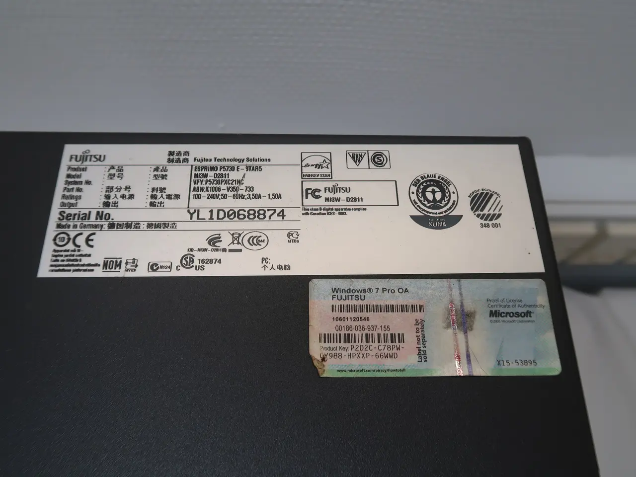 Billede 3 - PC, Fujitsu Esprimo