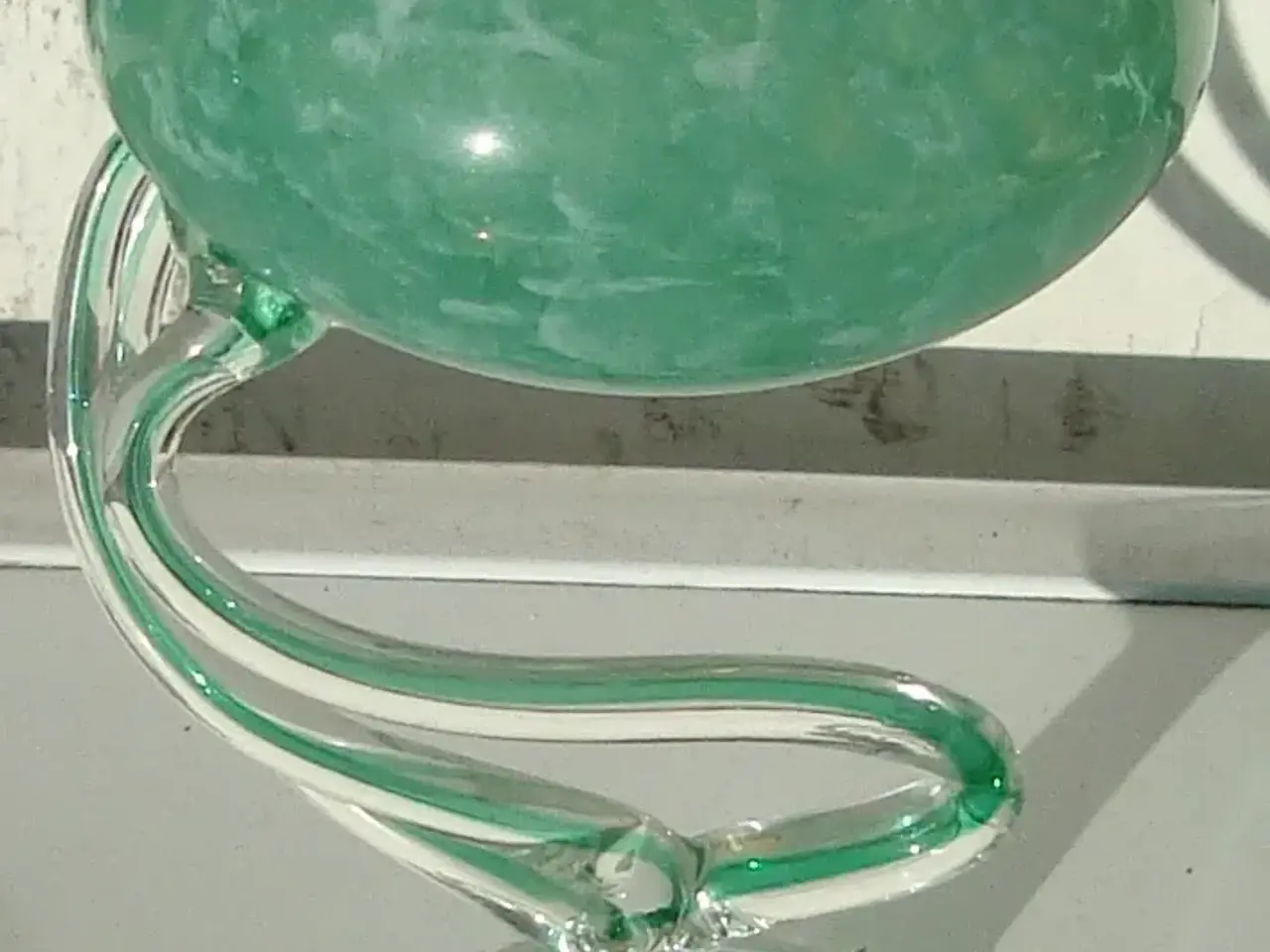 Billede 1 - Glaskunst olie lampe