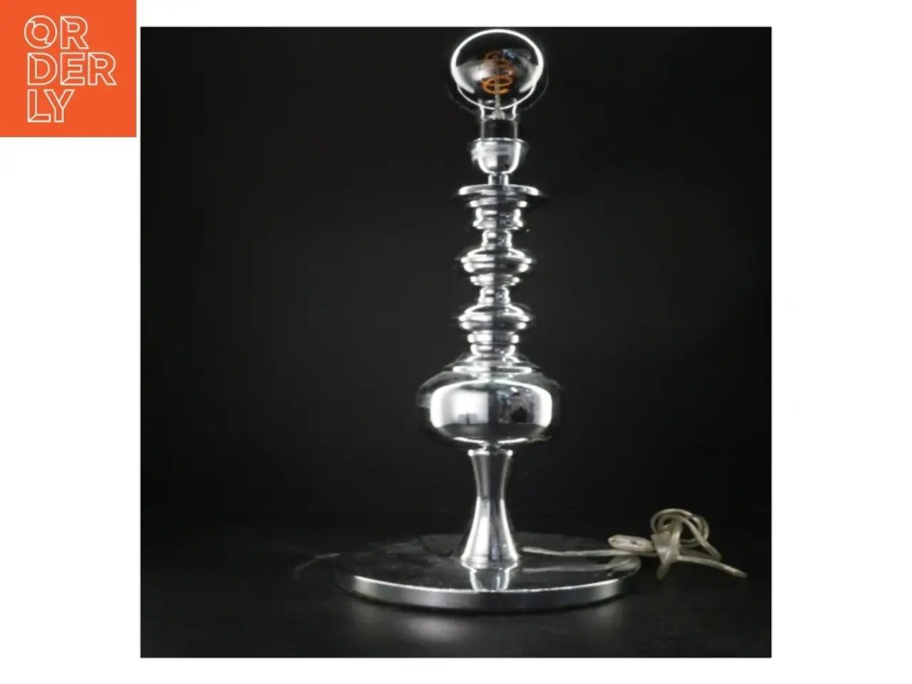 Billede 1 - Krom bordlampe (str. 59. cm)