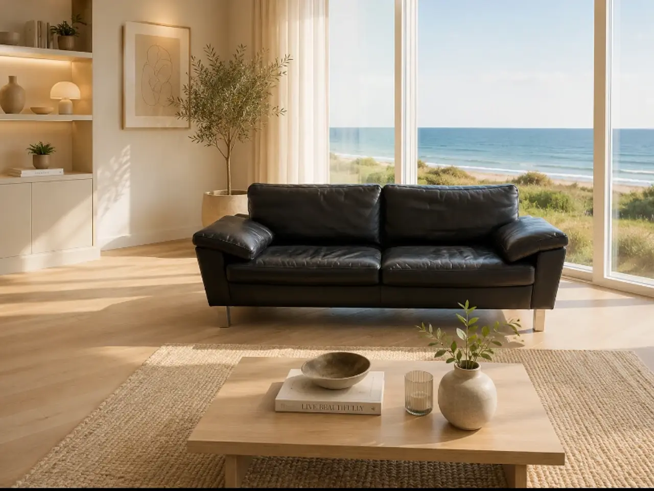Billede 1 - Mogens Hansen MH995 3 Pers.Sofa i sort prestige.
