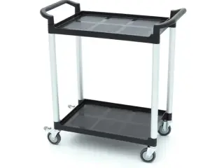 Serveringsvogn – 2 plasthylder – 86,5 x 42,5 cm