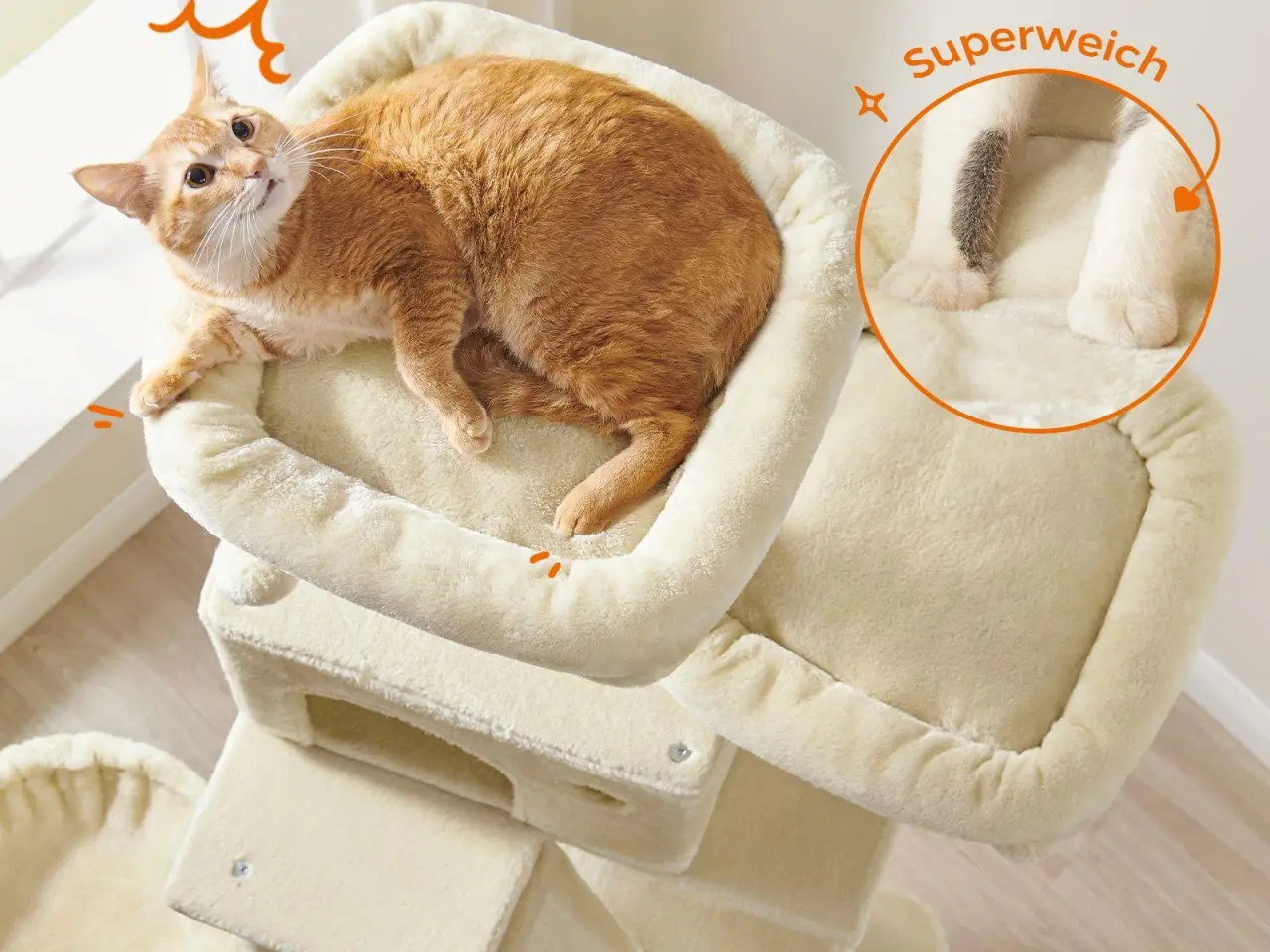 Billede 3 - Kradsetræ til katte PCT190M01 206 cm - beige