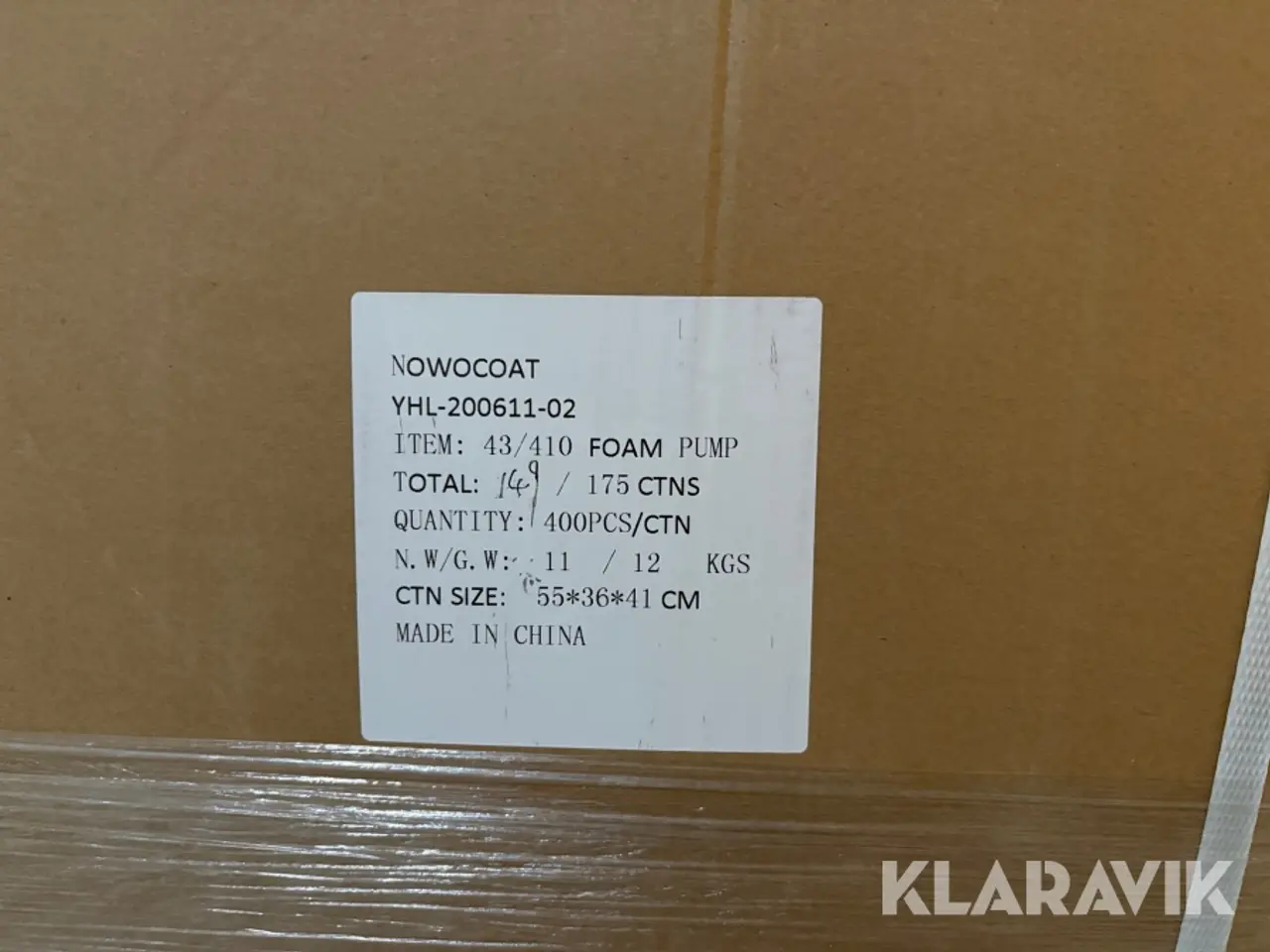 Billede 11 - Stort parti pumper Nowocoat 43/410 foam pump - 21 paller/ 148.000 styk