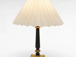Vintage sort/guld sengelampe 1940-60