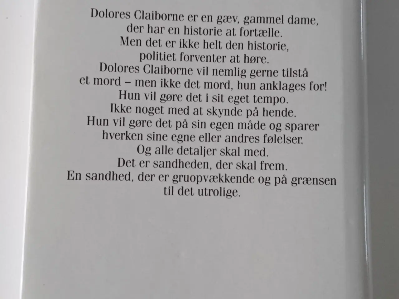 Billede 2 - Dolores Claiborne. Af Stephen King