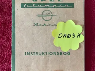 Instruktionsbog Opel Olympia Rekord