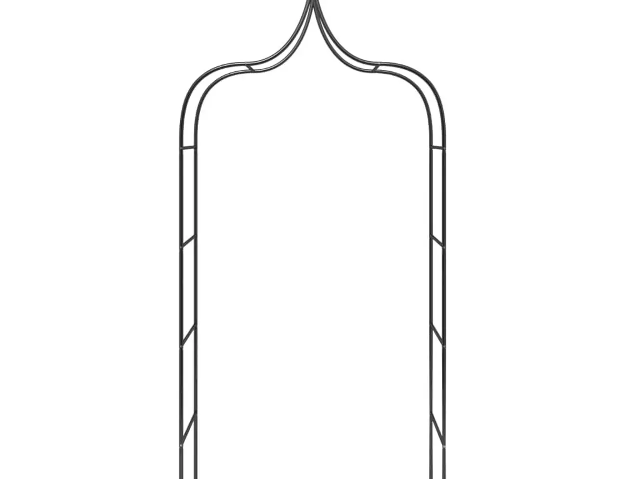Billede 4 - Havebuer 2 stk. - 120×38×260 cm i pulverlakeret stål, sort