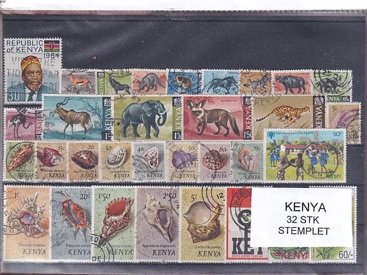 Billede 1 - Kenya Samling - 32 Stk. Stemplet
