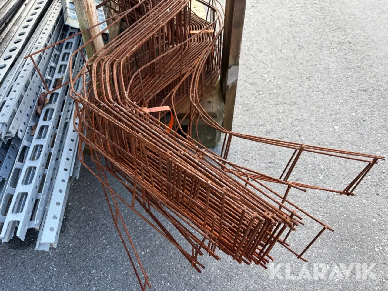 Billede 6 - Lot - Forskallingselementer, armering og slanger til støbning - 1 palle