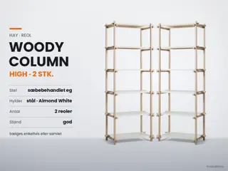 HAY Woody Column High reol – 2 for 700 kr.