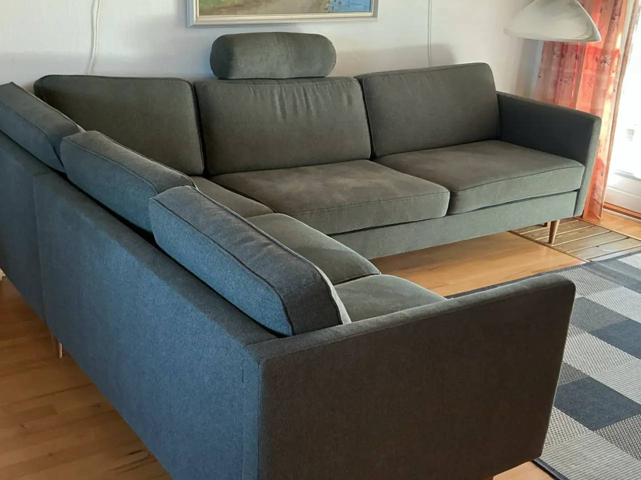 Billede 1 - Hjørnesofa med nakkestøtte .