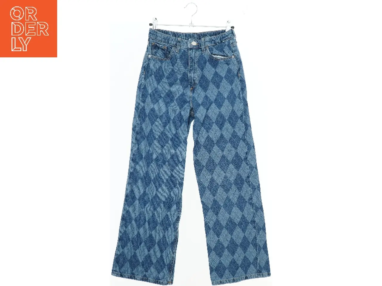 Billede 1 - Rutede denim bukser fra H&M (str. 146)
