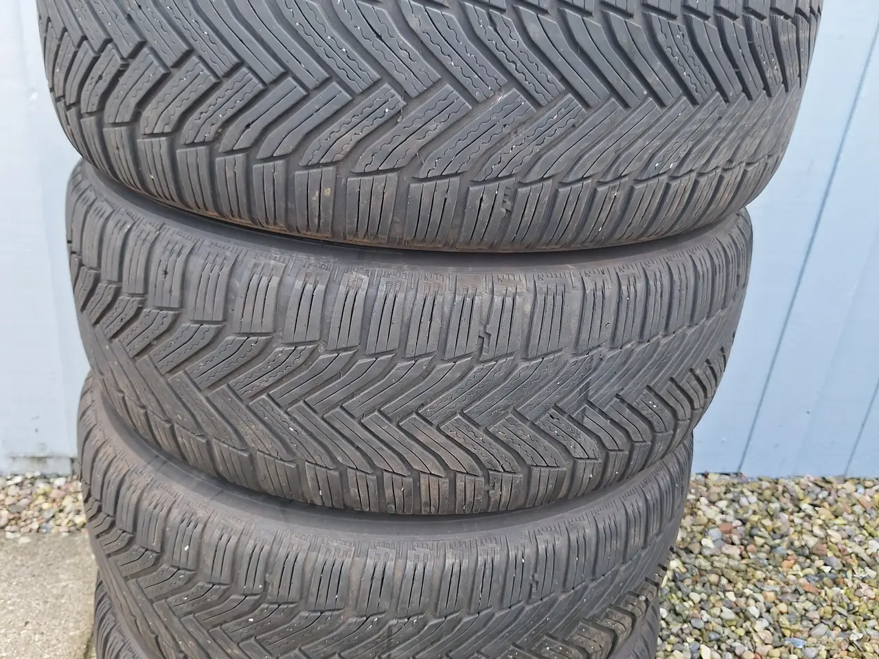Billede 1 - Vinterdæk på stålfælge Michelin Alpin