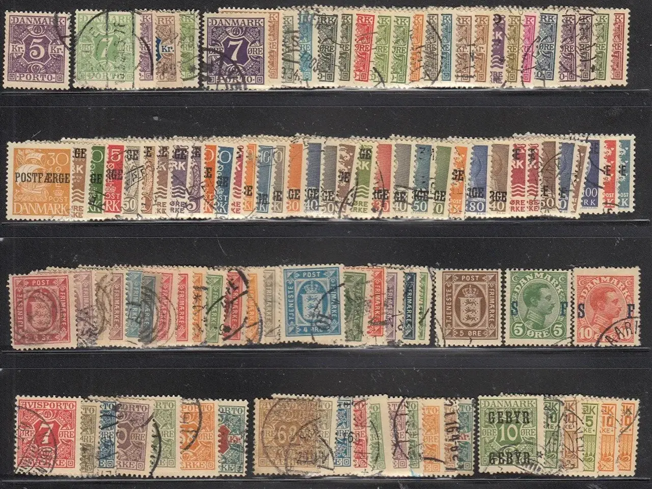 Billede 1 - DK. Porto, Postfærge, Tjeneste og SF. AFA 7.800 kr