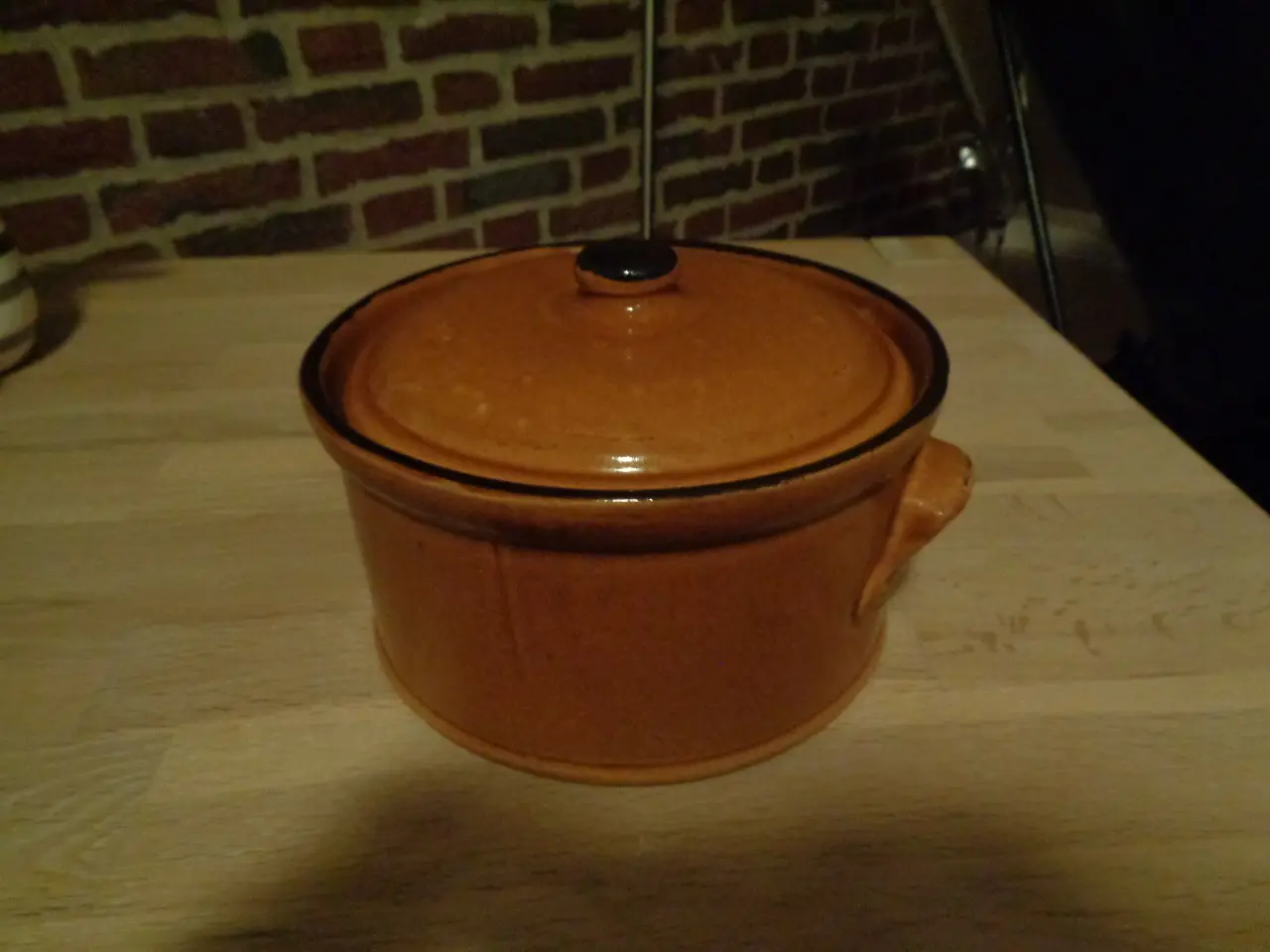 Billede 1 - Lerskål med låg