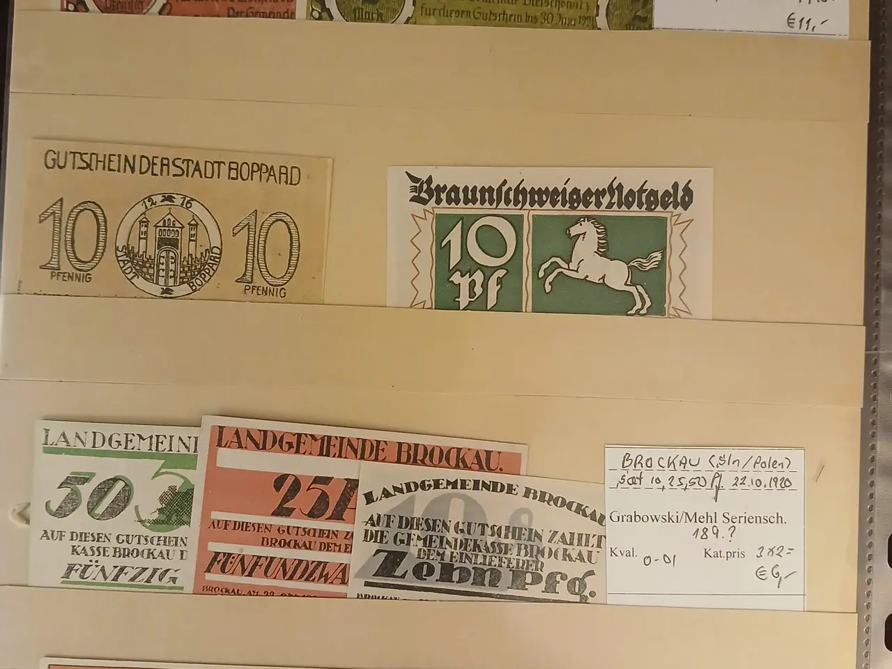 Billede 4 - Nødpengesedler 75 tyske nødpengesedler