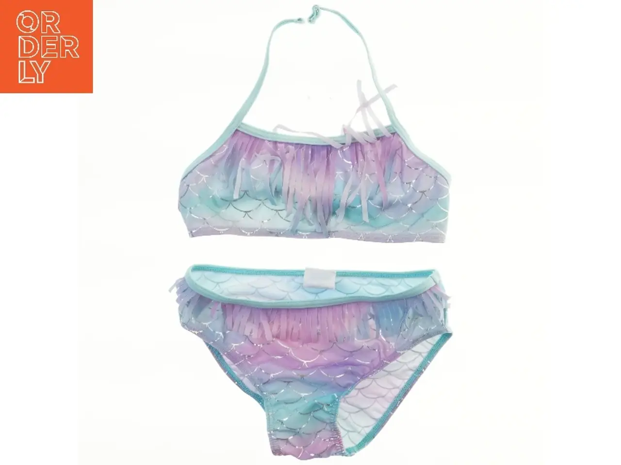 Billede 1 - Bikini med havfrue-skæl og frynser fra Jumbo (str. 140)