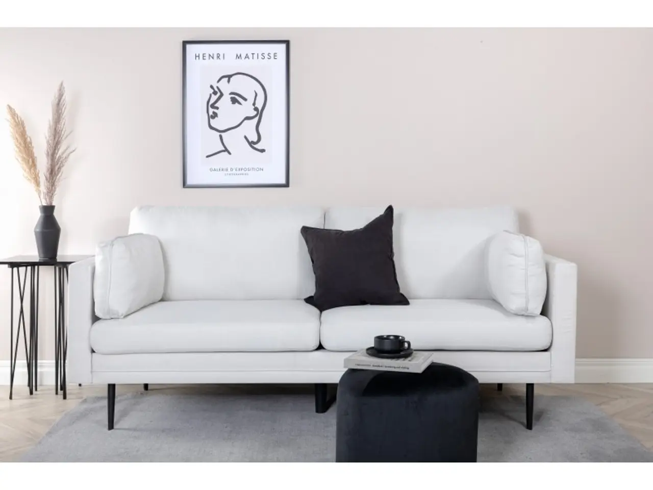 Billede 9 - Boom 3 personers Sofa - Sort og Lys beige