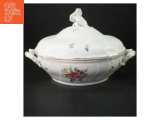 Porcelænssuppegryde med låg fra H&C (str. Ø 22,5 cm)