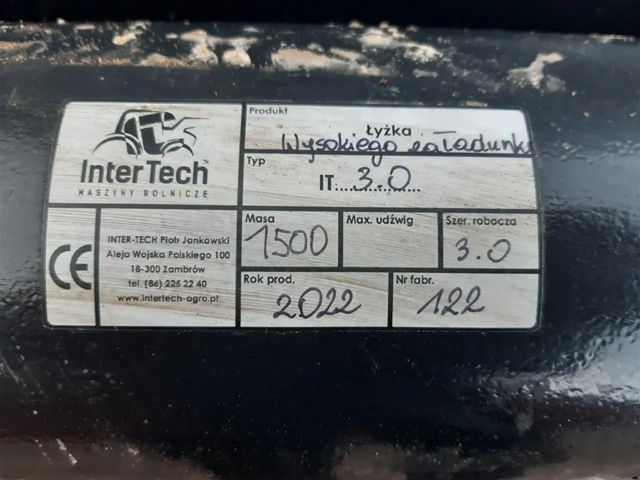 Billede 3 - Intertech højtipskovl inter-tech 3 meters