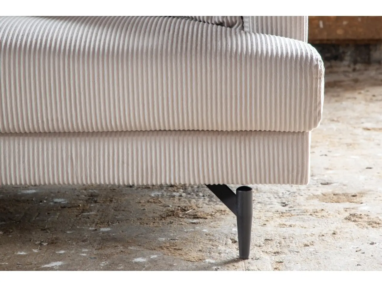 Billede 17 - Sofia 3 personers Sofa  - Beige Fløjl