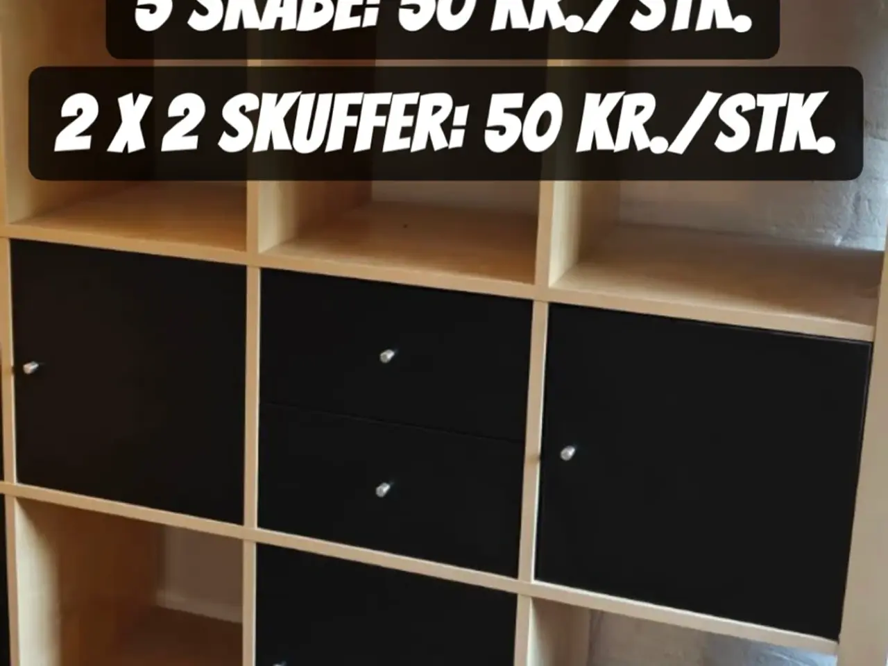 Billede 1 - IKEA KALLAX skabe og skuffer - 50 kr./stk.