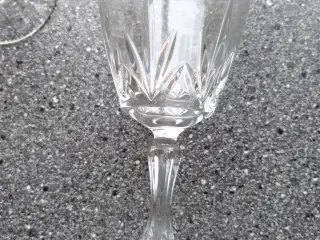 5 Franske krystal hvidvinsglas