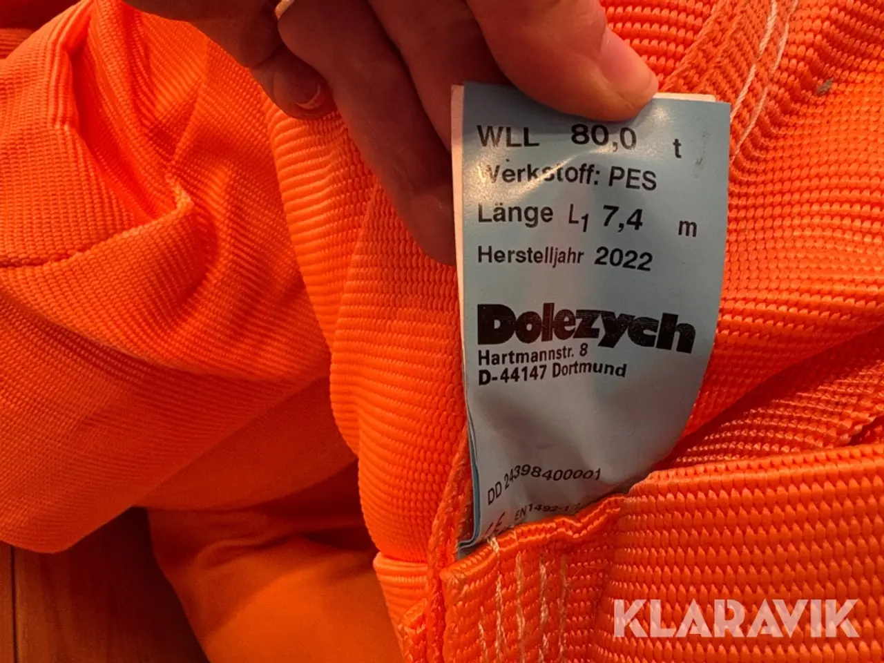 Billede 6 - Løfteslynge Dolezych 80t 1 styk