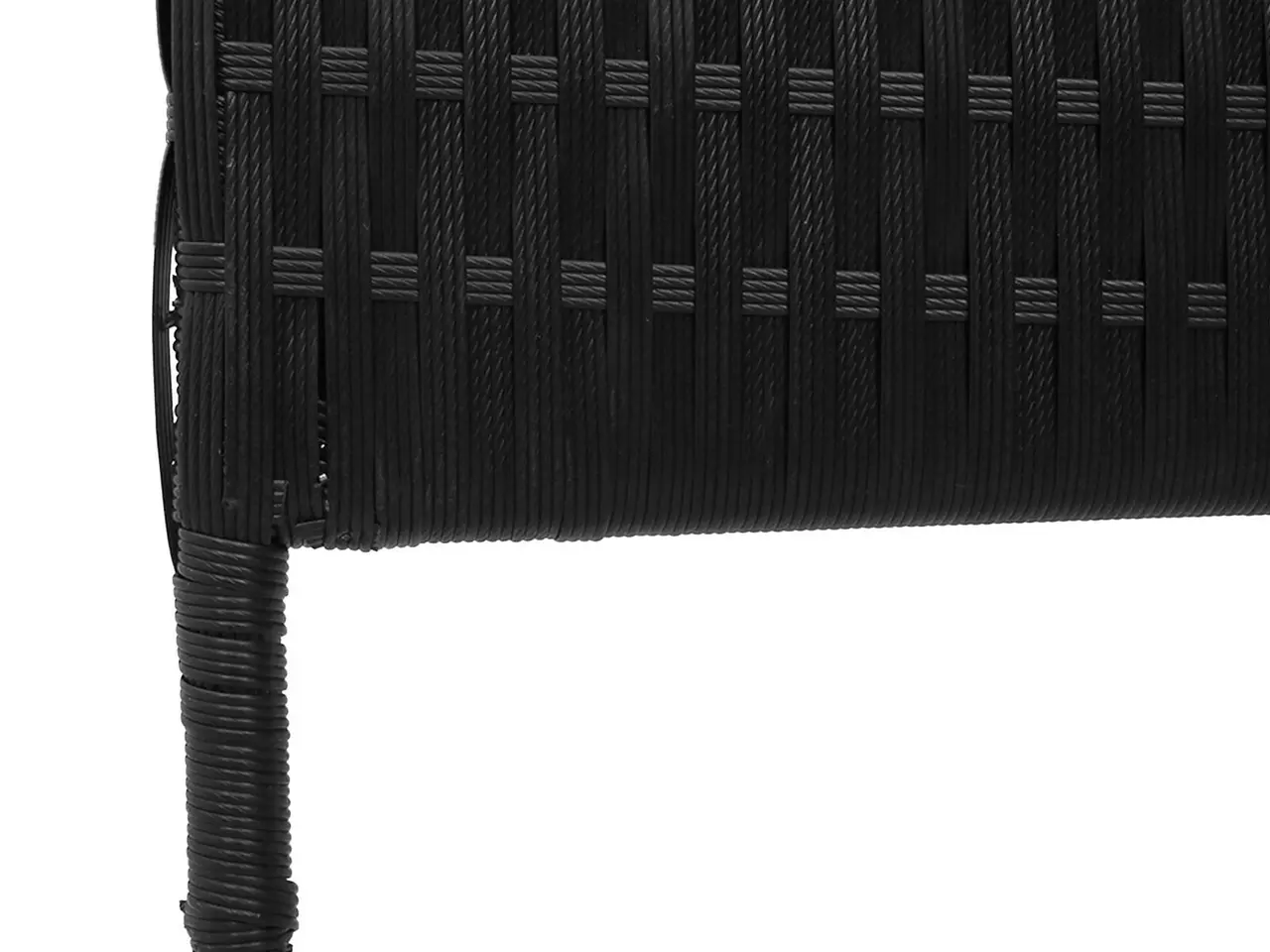 Billede 8 - Rumdeler Sort 146 x 180 cm polyrattan