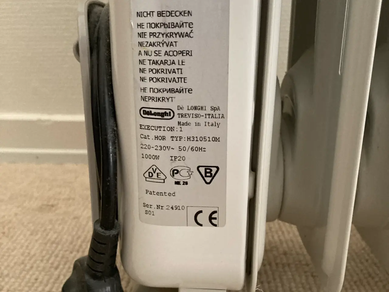 Billede 3 - Lille olieradiator - 1000W. Rigtig pæn stand!