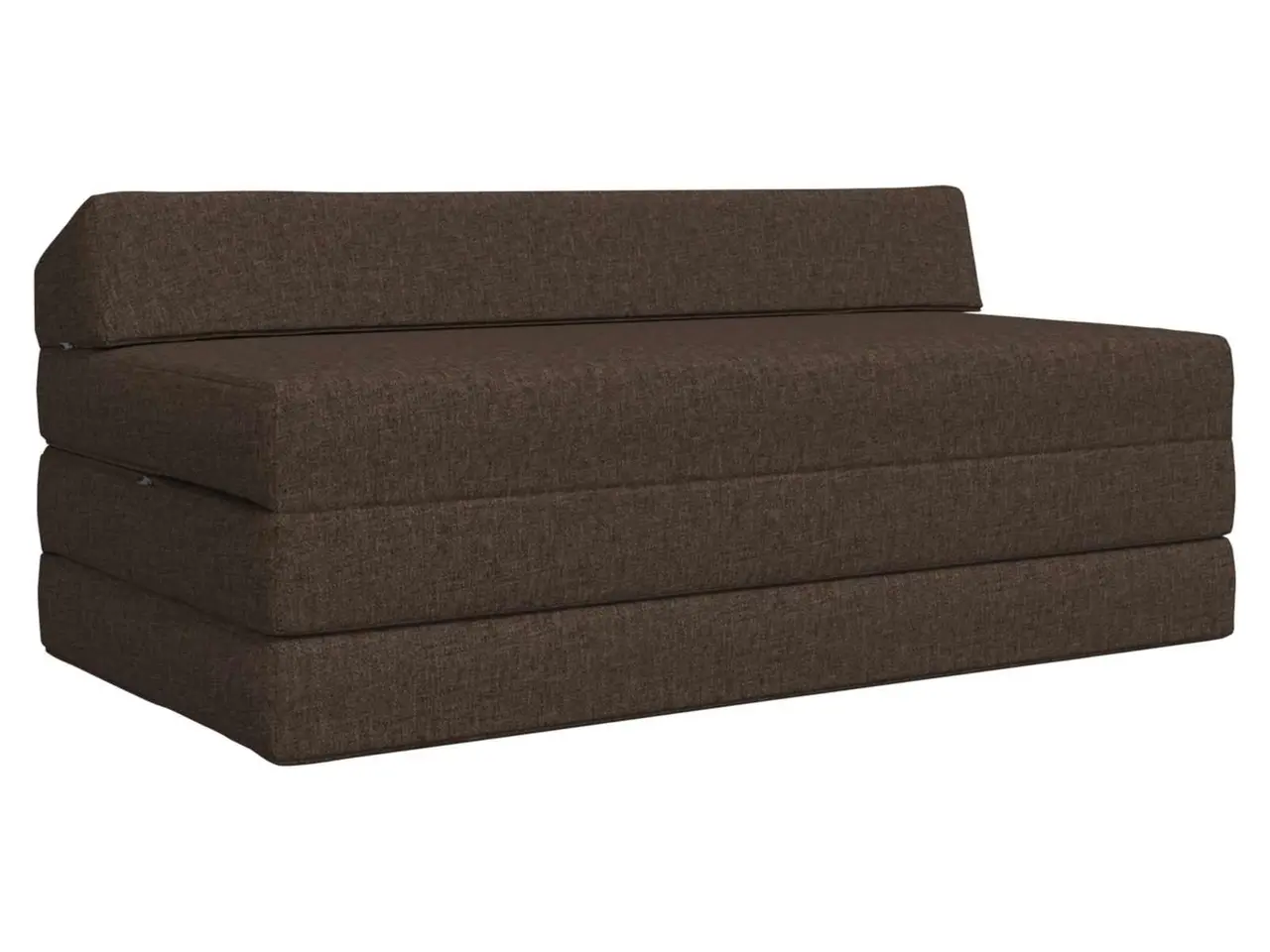 Billede 1 - Foldbar sovesofa i stof - gråbrun 120 × 60 × 49 cm