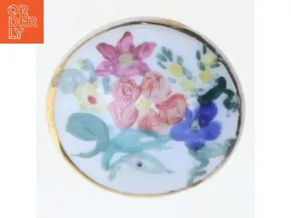Floral dekoreret smykke (str. 3,5 cm)