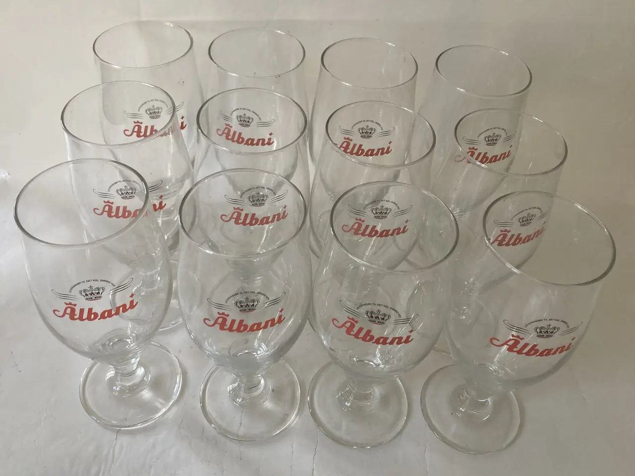 Billede 2 - 12 Øl glas ALBANI