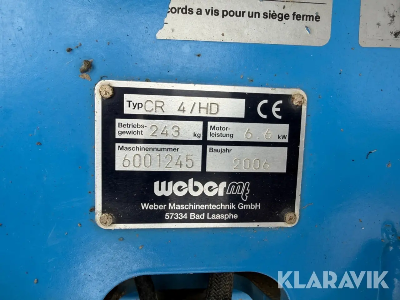Billede 9 - Pladevibrator Weber CR 4/HD