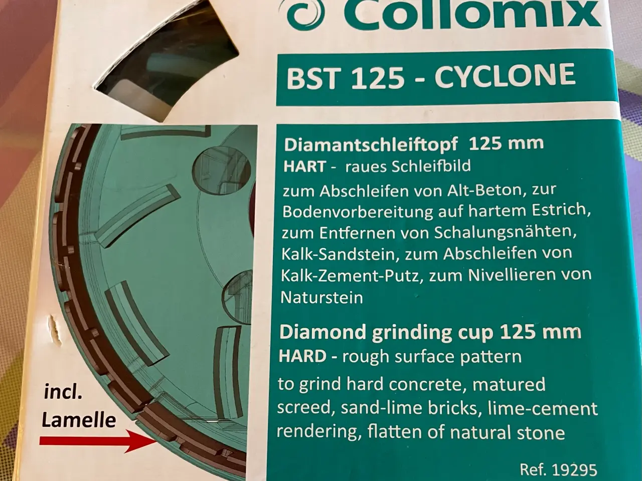 Billede 1 - COLLOMIX BST 125 Diamantkopskive