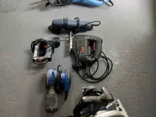 Elværktøj sælges enten samlet eller stykvis, byd.