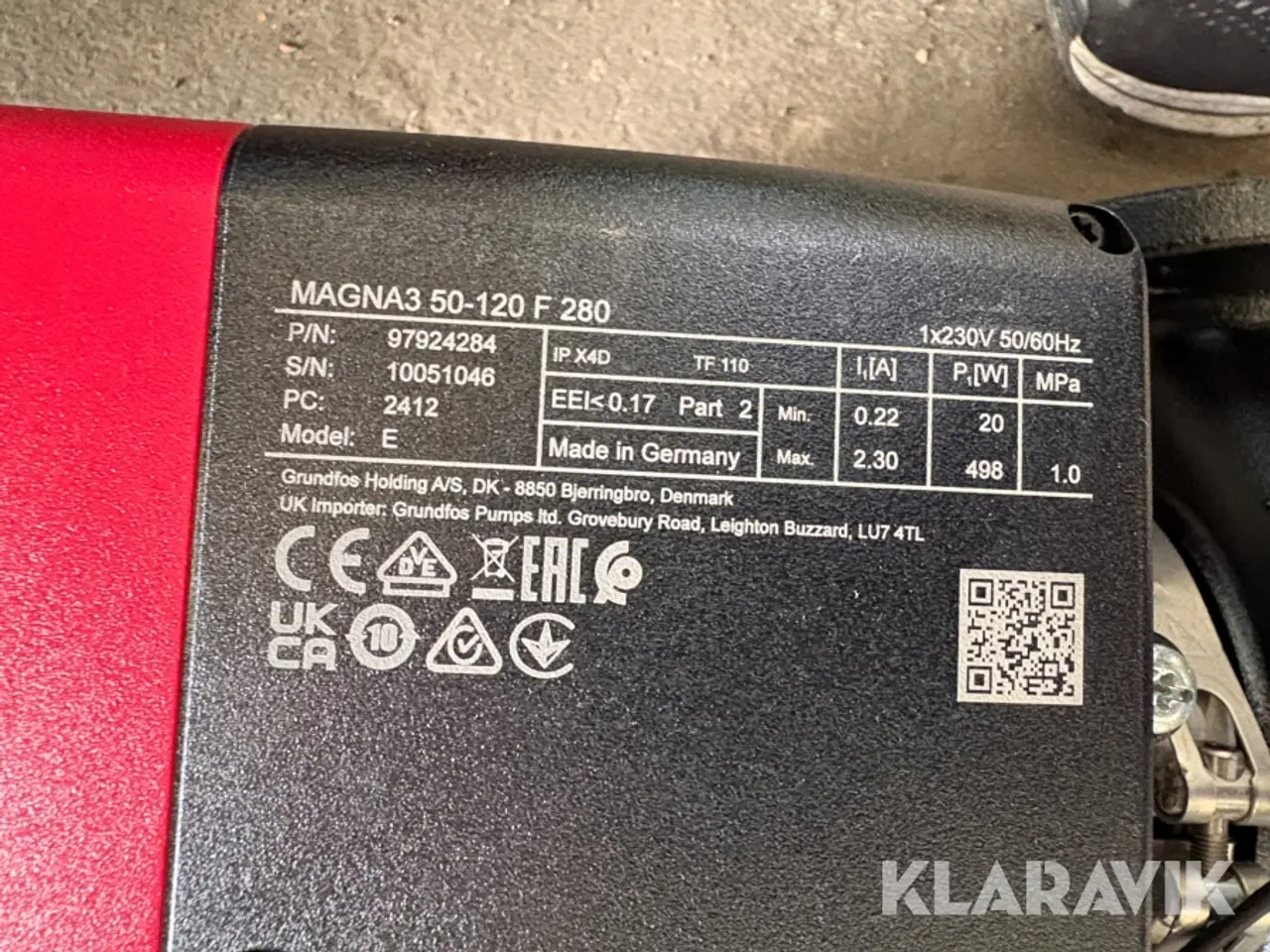 Billede 12 - Pumpe Grundfos MAGNA3 50-120 F 280 1 Styk