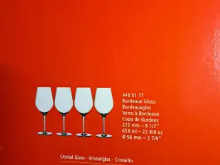 Nye Rød og hvidvin glas