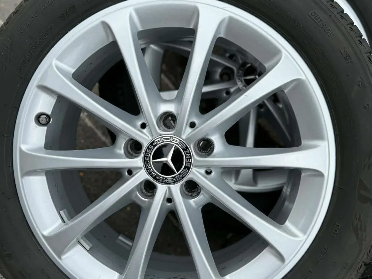 Billede 3 - Orginale Mercedes 17" Fælge med sommerdæk