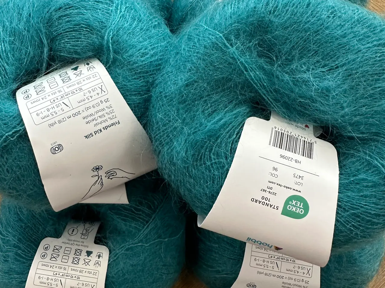 Billede 1 - 200 g. Kid Silk. Røgfrit 