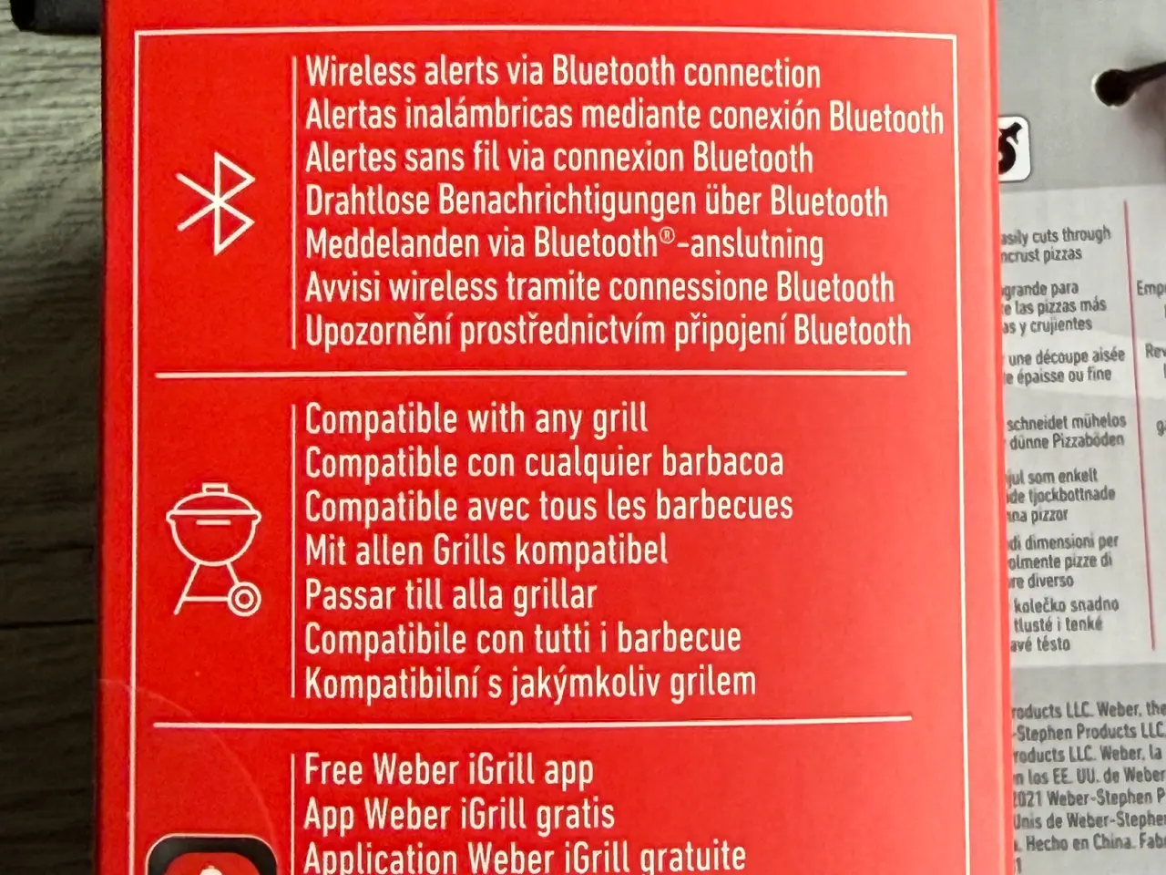 Billede 14 - Weber iGrill 2 termometer + pizzaskærer & hanske