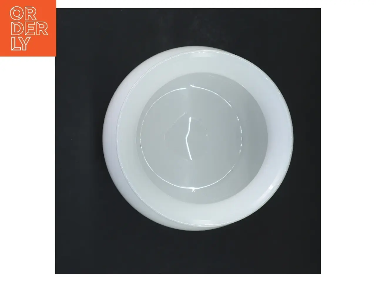 Billede 3 - Hvid glasvase (str. 15x14 cm)