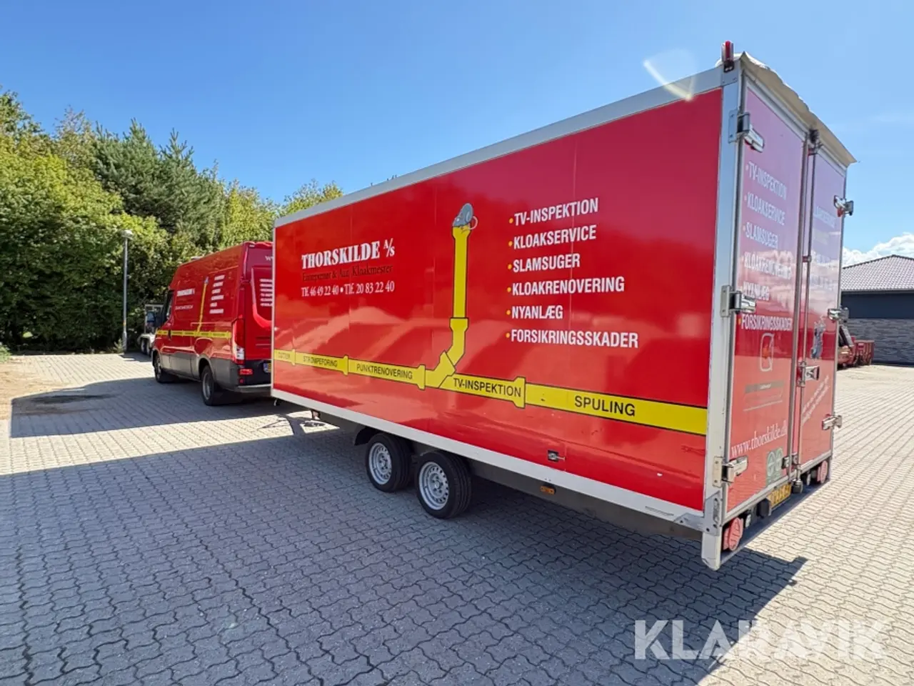 Billede 4 - Specialvogn Iveco Daily 35C18H 12M3 med trailer til strømpeforing og Partliner